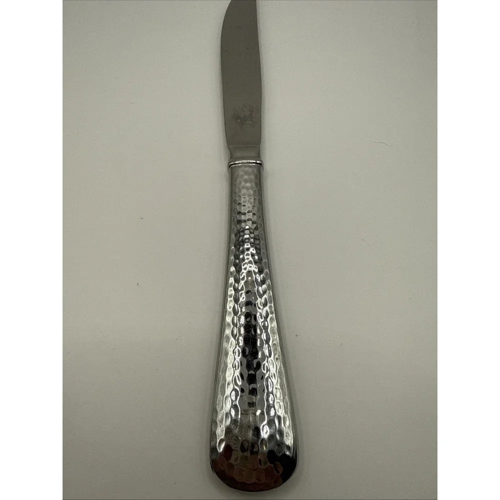 1 Reed & Barton Hammered 18/8 Stainless Steel Dinner‎ Knife Korea Flatware